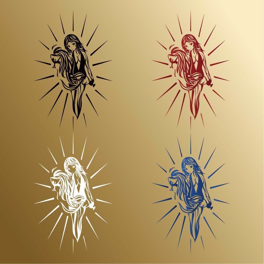 タロット テンパランス(Temperance)・のトライバル・タトゥー風マーク - png/ai - 106