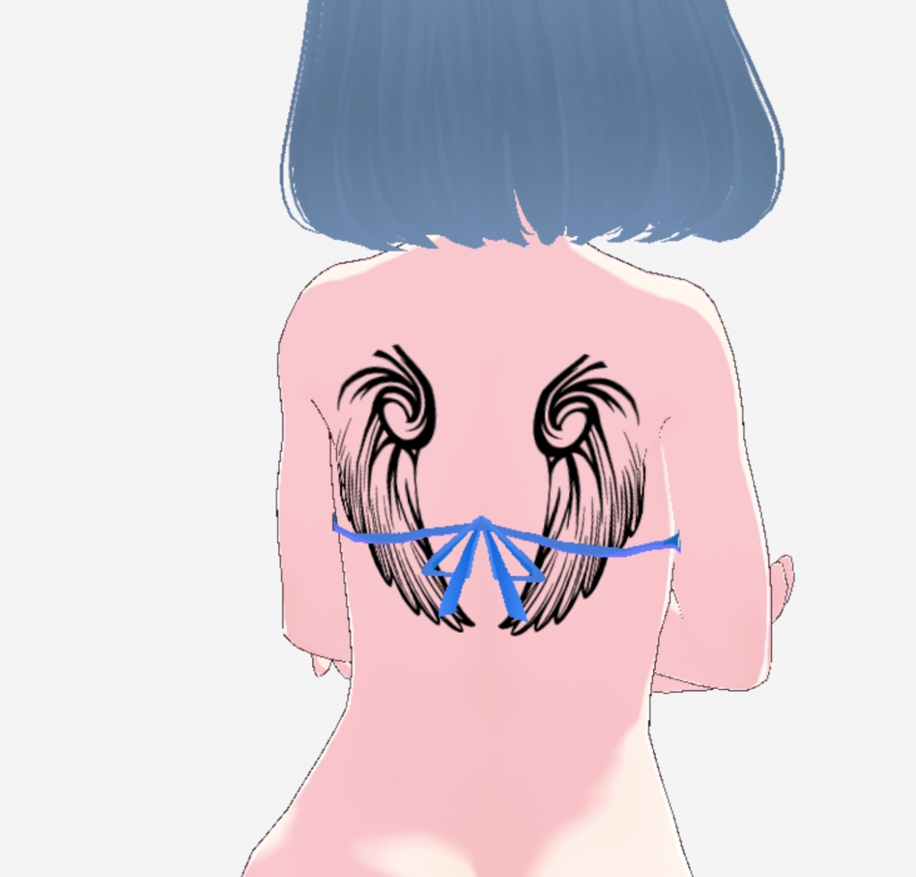 ラブ天使・翼トライバルタトゥーデザイン全10セット - png or ai/テクスチャ素材集