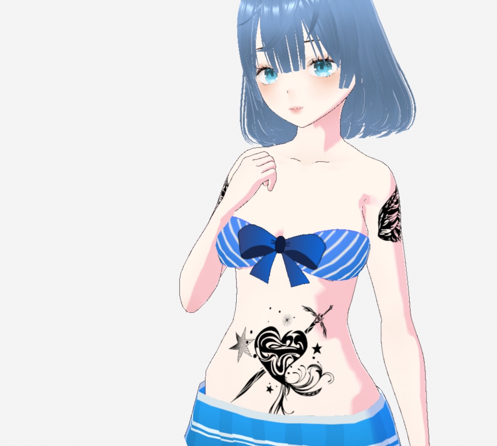 ラブ天使・翼トライバルタトゥーデザイン全10セット - png or ai/テクスチャ素材集