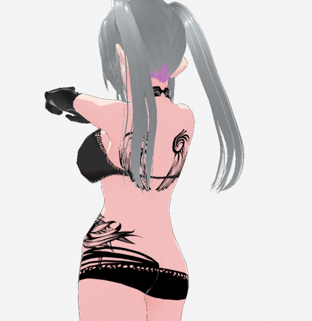 狼の線画タトゥー 高解像度png or aiベクター vroidテクスチャ - 120