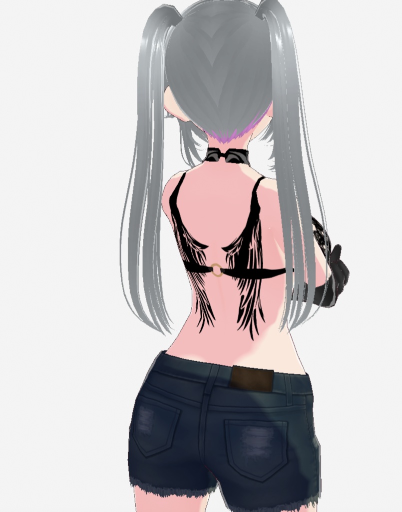 Lucifer Cat - トライバルタトゥーデカール - png or ai(ベクター) vroidテクスチャセット