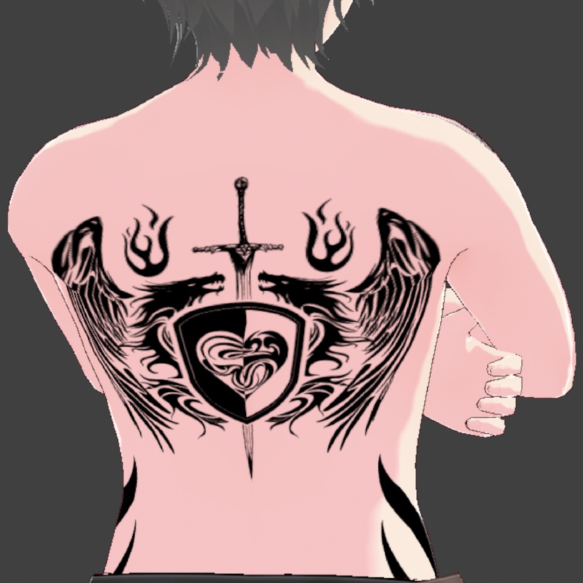 Ignis heart (イグニスハート) vroid・vrchat3Dモデルデカールタトゥーデザインキット