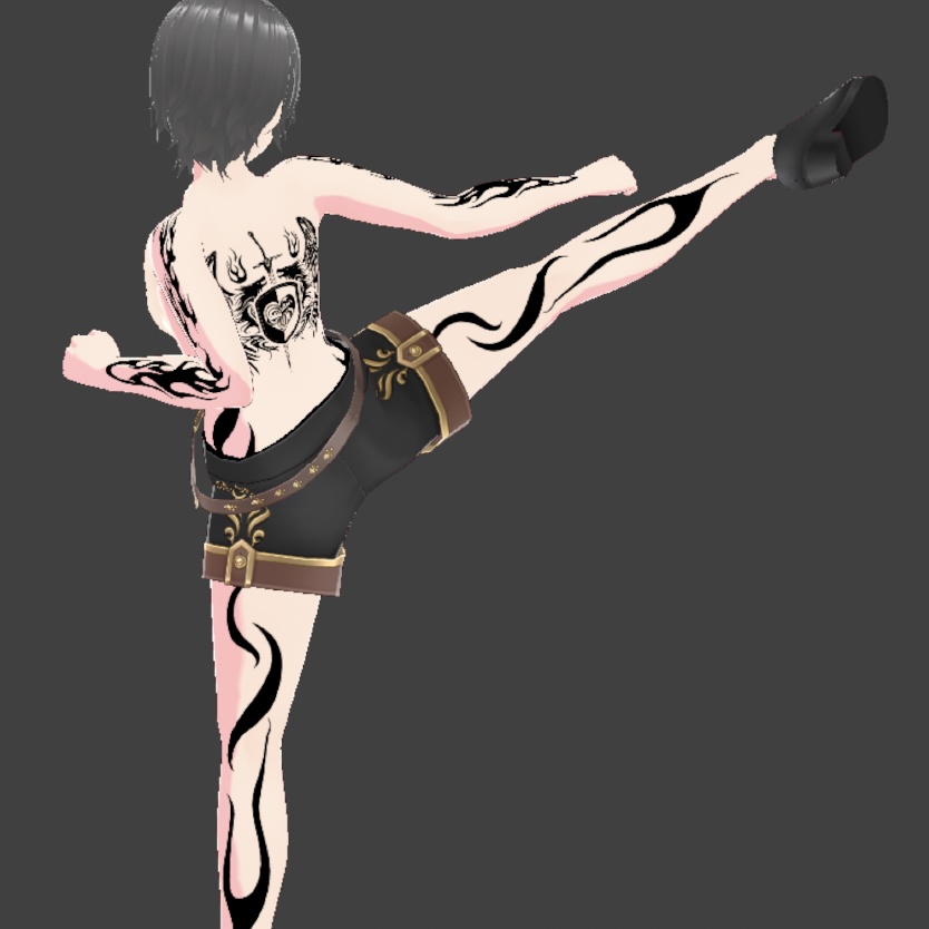 Ignis heart (イグニスハート) vroid・vrchat3Dモデルデカールタトゥーデザインキット