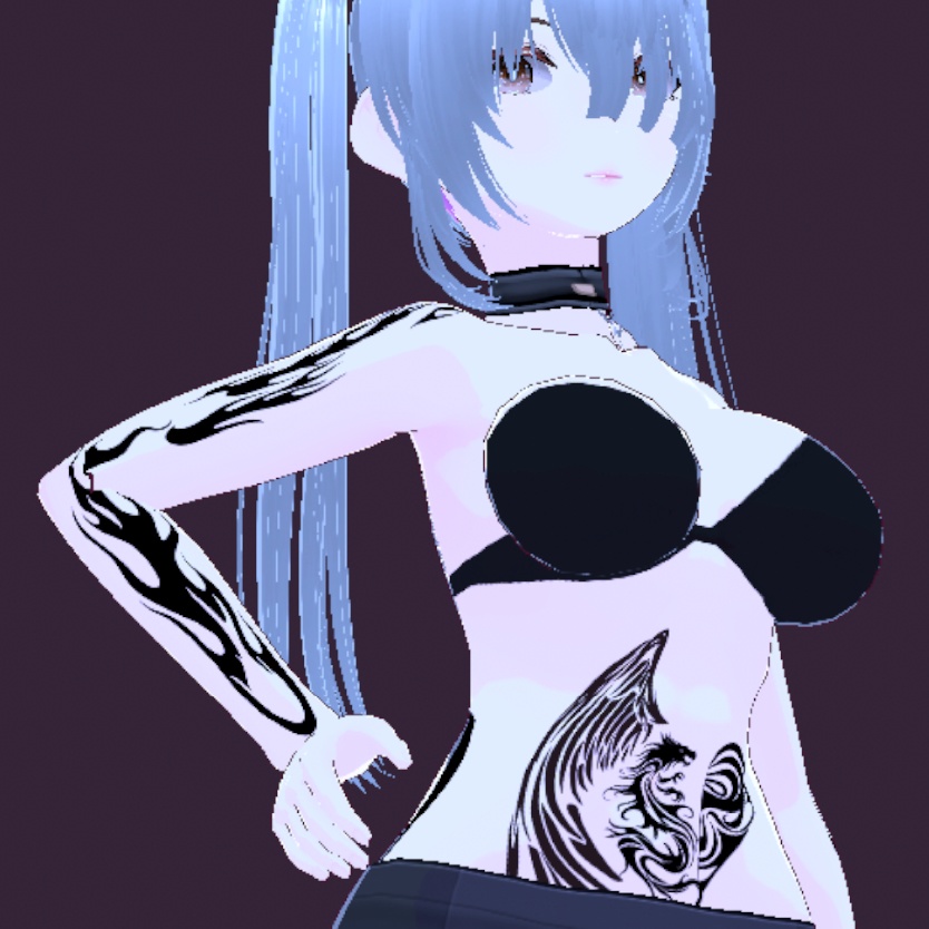 Ignis heart (イグニスハート) vroid・vrchat3Dモデルデカールタトゥーデザインキット