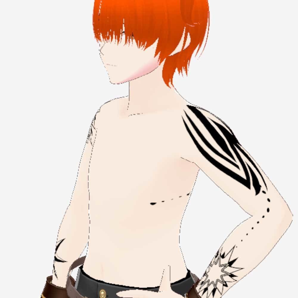 Nova Fuse(ノヴァ・フューズ) vroid・vrchat3Dモデルデカールタトゥーデザインキット