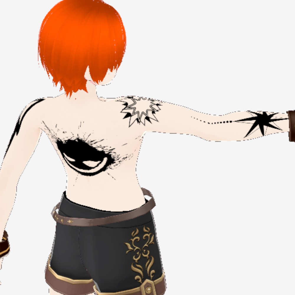 Nova Fuse(ノヴァ・フューズ) vroid・vrchat3Dモデルデカールタトゥーデザインキット