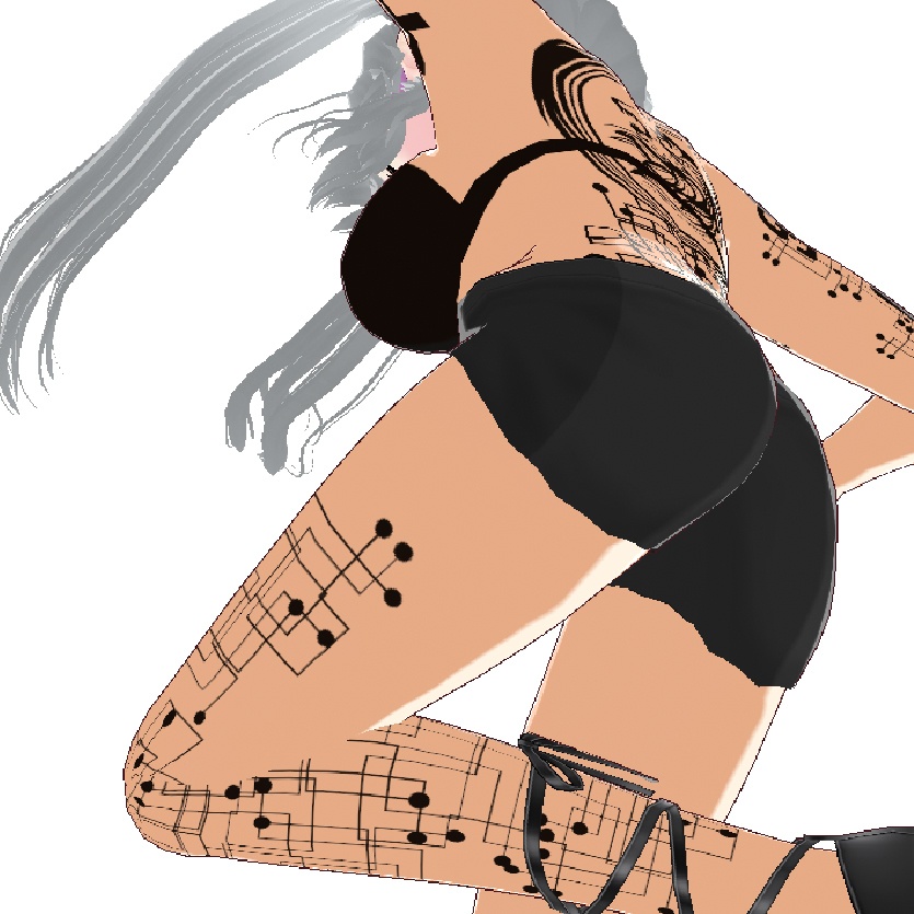 Dark Sings - Fenrir Code(フェンリルコード)サイバーパンクvroidテクスチャ