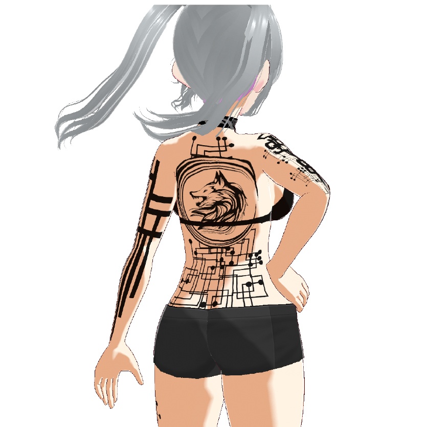 Dark Sings - Fenrir Code(フェンリルコード)サイバーパンクvroidテクスチャ