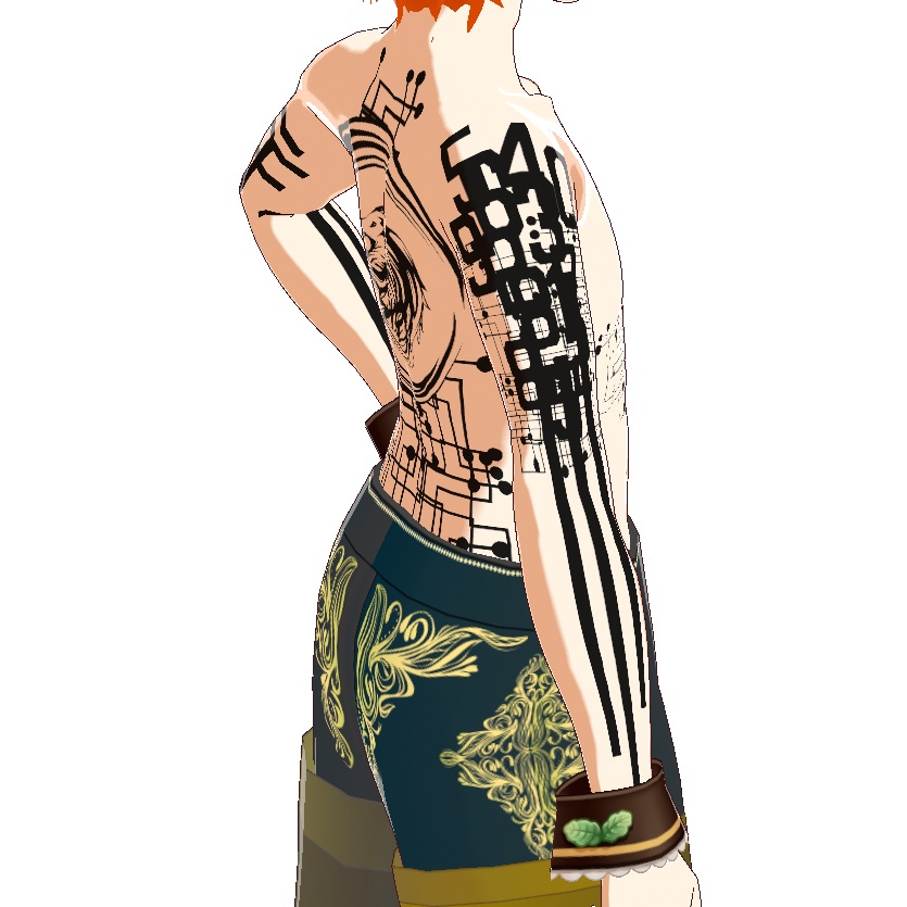 Dark Sings - Fenrir Code(フェンリルコード)サイバーパンクvroidテクスチャ