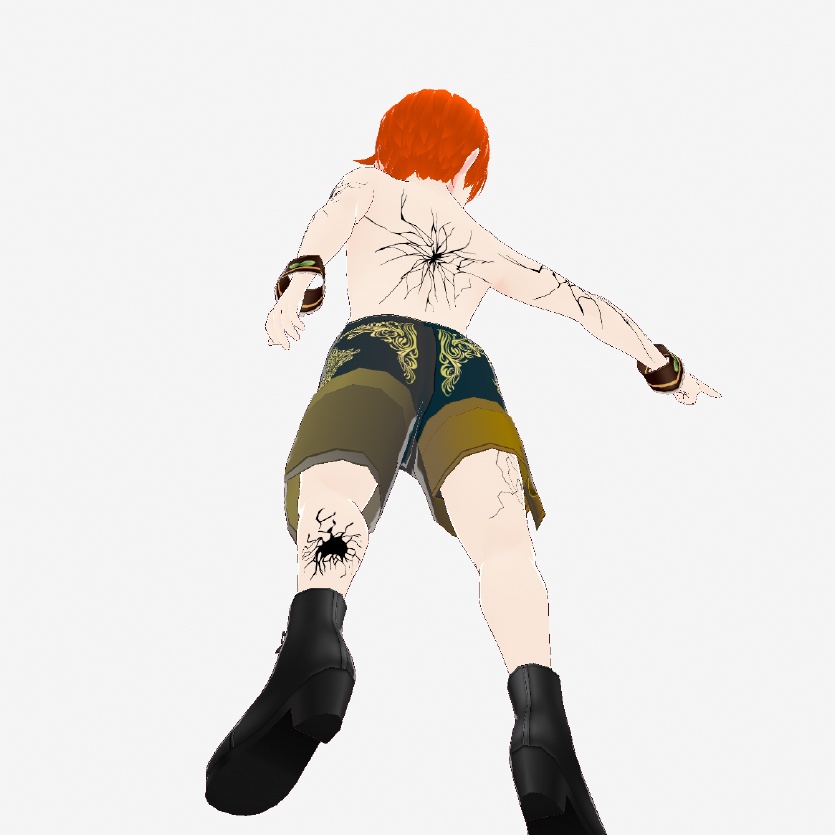 Dark Sings - Crackline(クラックライン)ひび割れのvroidテクスチャ