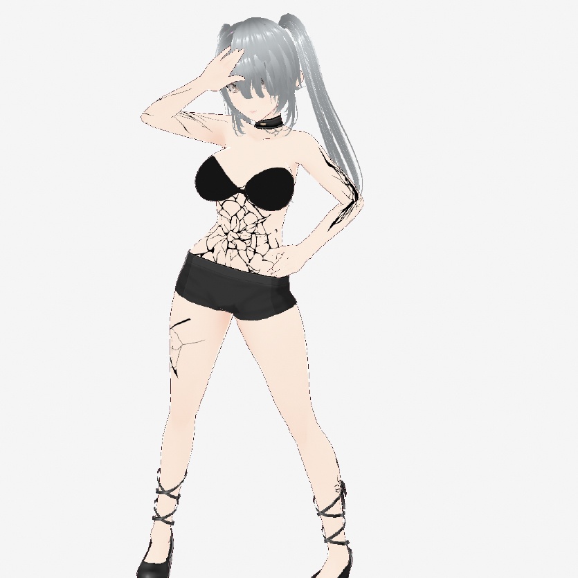 Dark Sings - Crackline(クラックライン)ひび割れのvroidテクスチャ