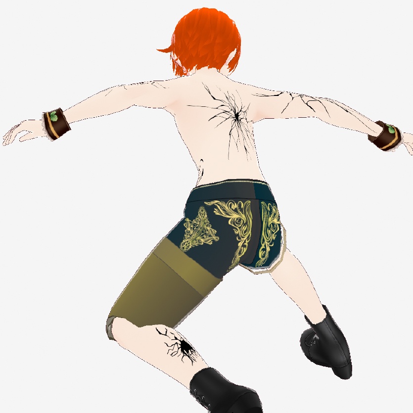 Dark Sings - Crackline(クラックライン)ひび割れのvroidテクスチャ