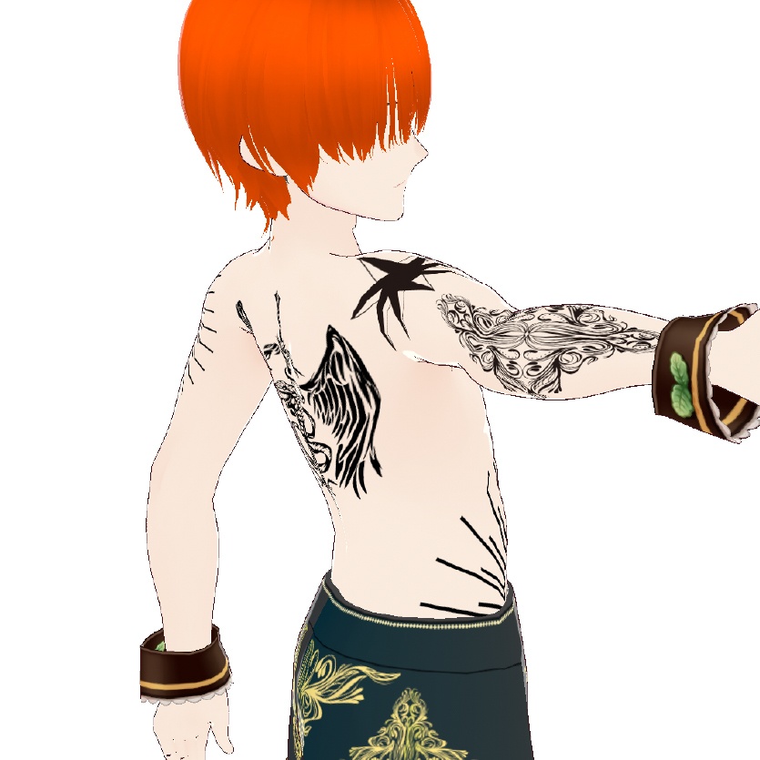 Dark Sings -Stellaspis(ステラスピス)星と毒蛇のvroidテクスチャデカールセット