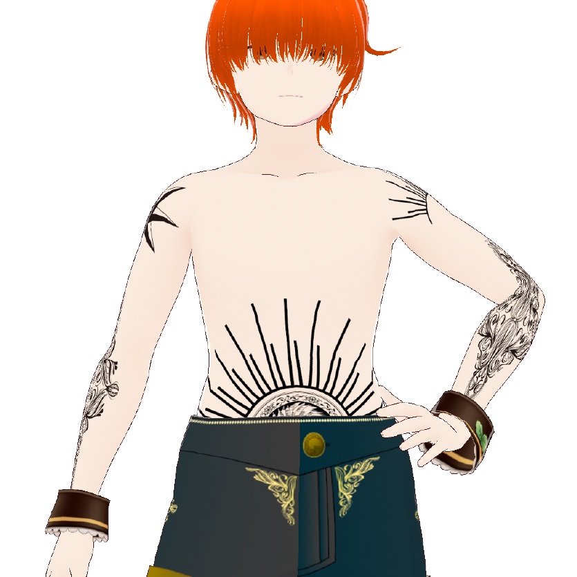 Dark Sings -Stellaspis(ステラスピス)星と毒蛇のvroidテクスチャデカールセット