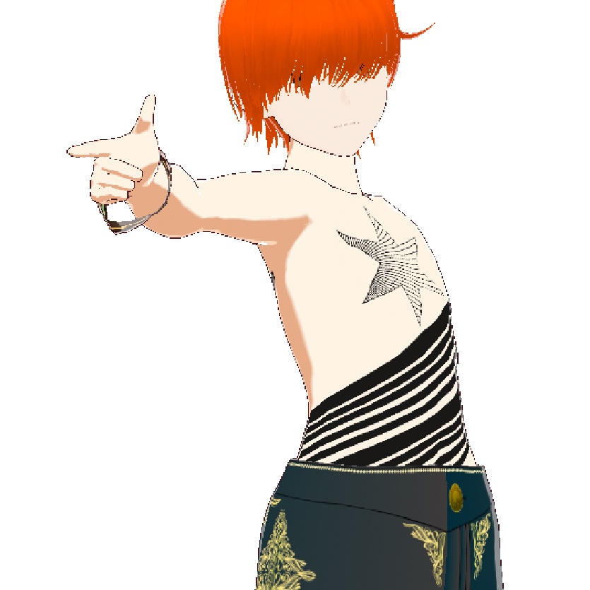 Dark Sings -Skystreak(スカイストリーク)電光石火と斜線のvroidテクスチャデカールセット