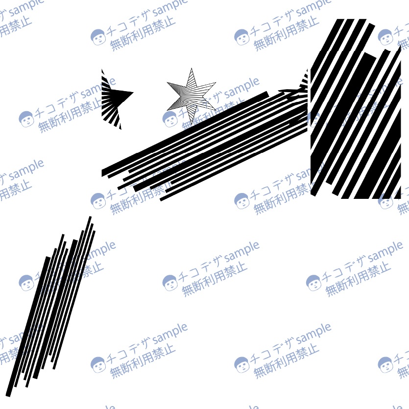 Dark Sings -Skystreak(スカイストリーク)電光石火と斜線のvroidテクスチャデカールセット