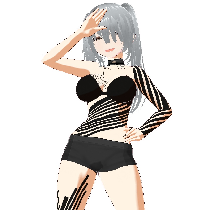 Dark Sings -Skystreak(スカイストリーク)電光石火と斜線のvroidテクスチャデカールセット