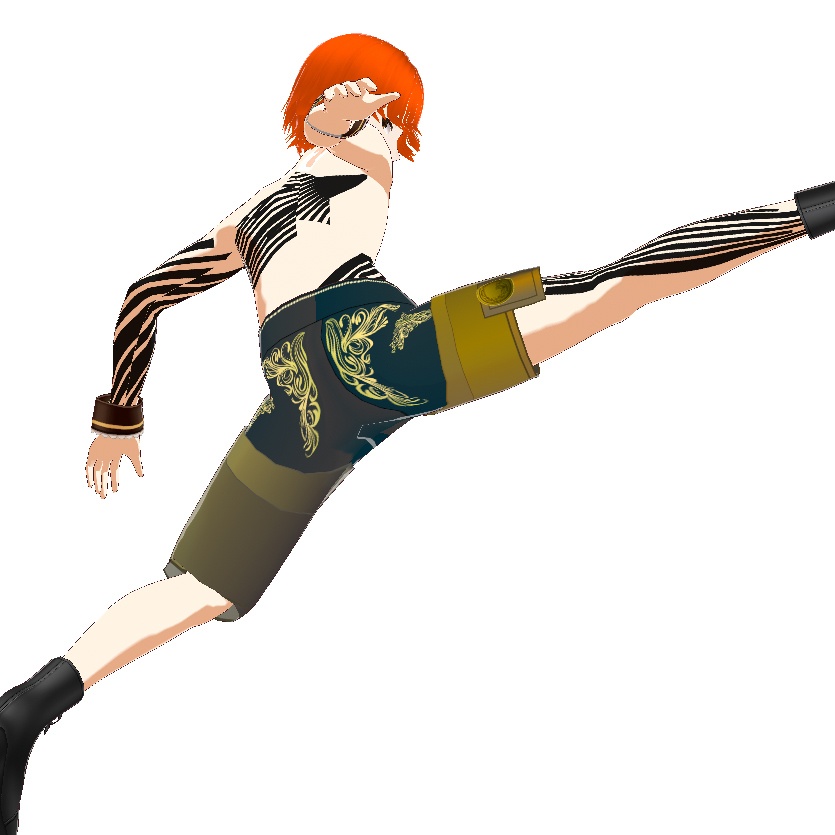 Dark Sings -Skystreak(スカイストリーク)電光石火と斜線のvroidテクスチャデカールセット