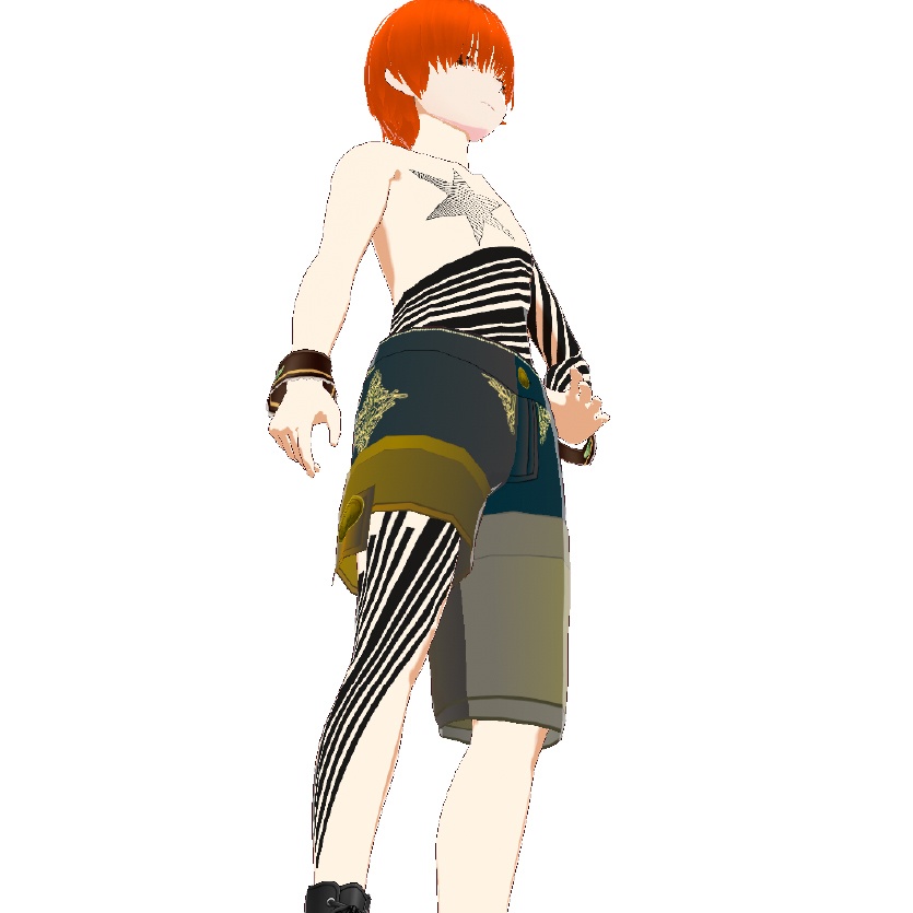 Dark Sings -Skystreak(スカイストリーク)電光石火と斜線のvroidテクスチャデカールセット