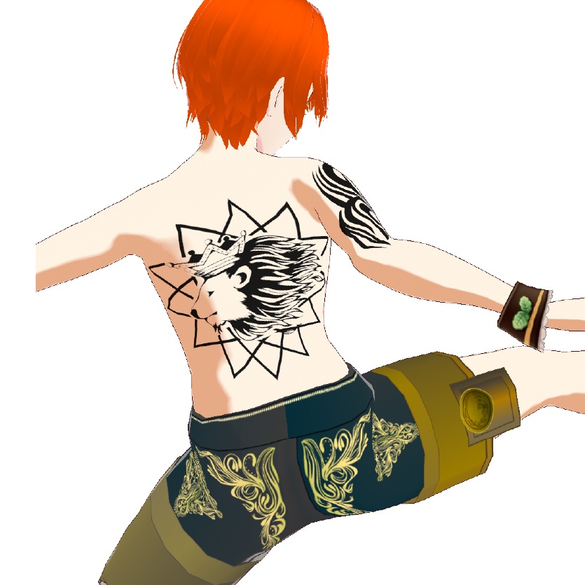 Dark Sings - 百獣王 ライオンのデカール・タトゥーセット