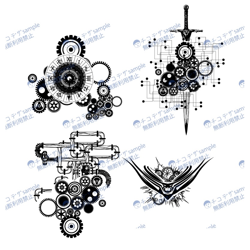 Dark Sings - ラスト・マキナ(Rust Machina) 朽ち果てる時間軸のスチームパンクデカール