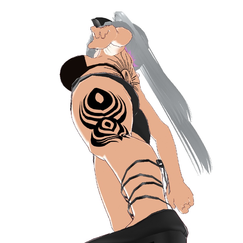 Salamandra(サラマンドラ)サラマンダーと槍のタトゥーデカールセット - Dark Sings