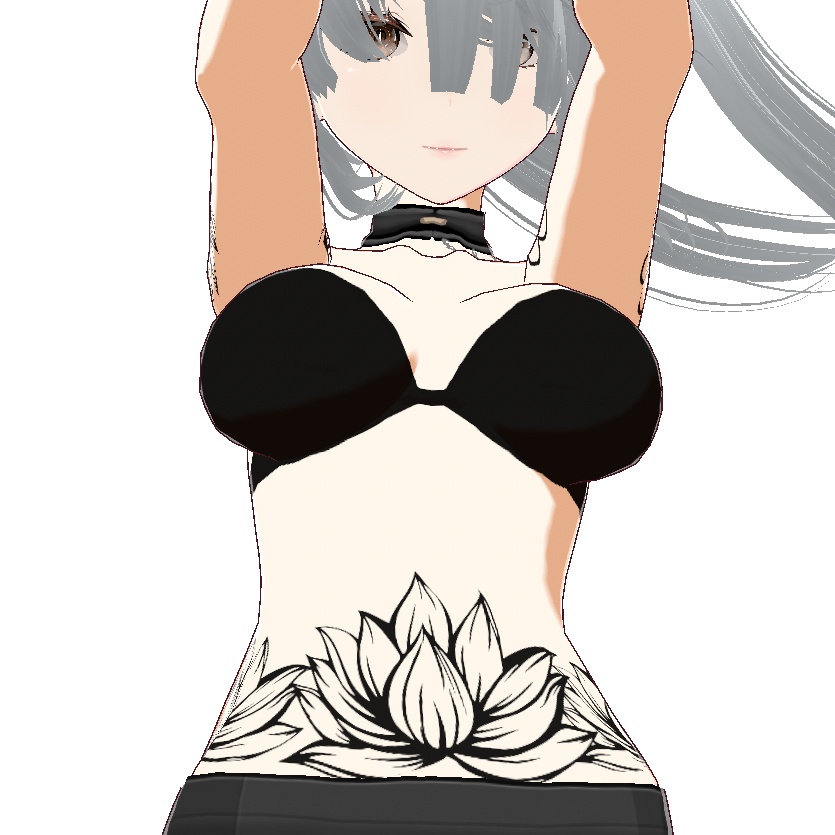 Heavenly Lotus(ヘヴンリー・ロータス)蓮の花のタトゥーデカールセット - Dark Sings