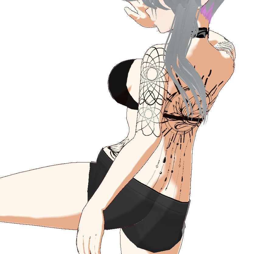 Heavenly Lotus(ヘヴンリー・ロータス)蓮の花のタトゥーデカールセット - Dark Sings