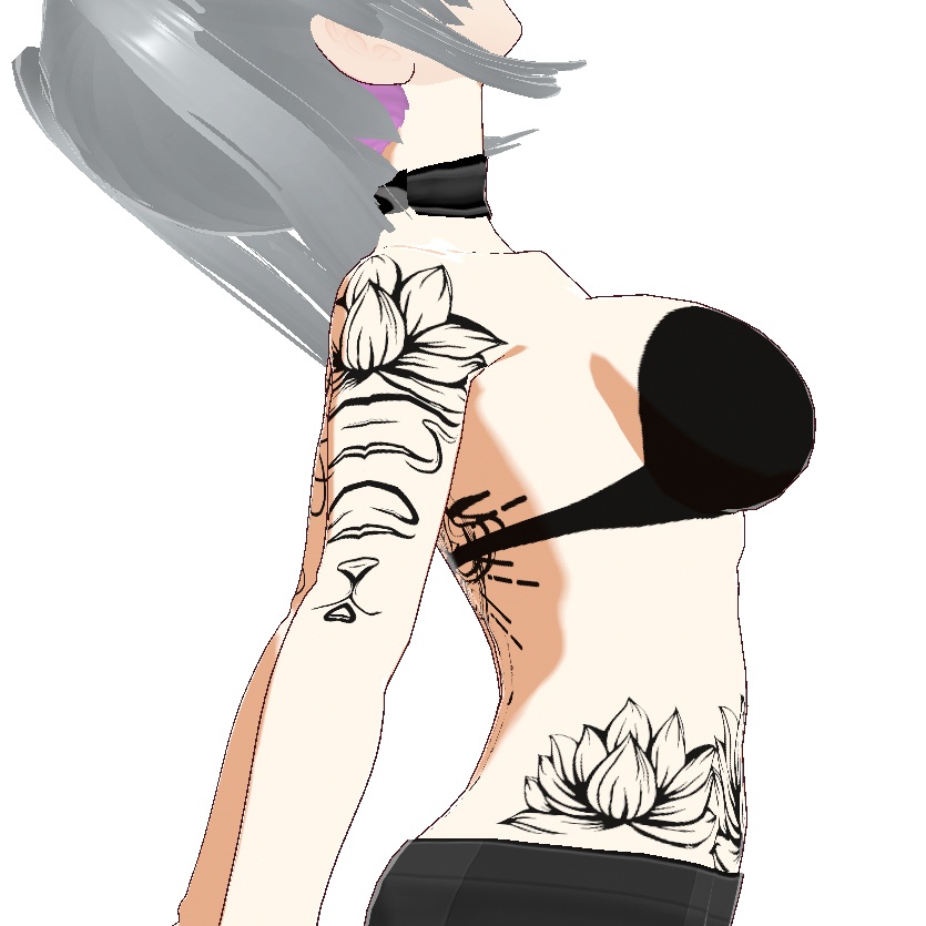 Heavenly Lotus(ヘヴンリー・ロータス)蓮の花のタトゥーデカールセット - Dark Sings