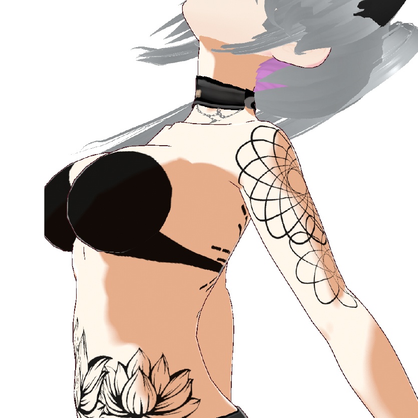 Heavenly Lotus(ヘヴンリー・ロータス)蓮の花のタトゥーデカールセット - Dark Sings