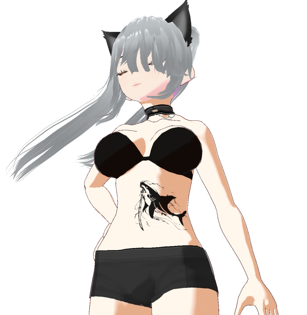 ダークシャークのタトゥー - カラー4種セット 高解像度png or ai(ベクター)