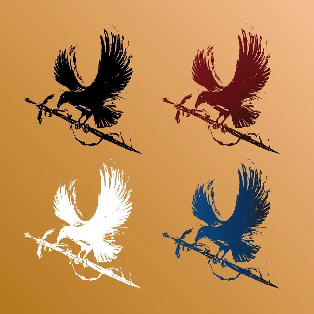 朧ガラスのタトゥー ーvrchat/vroidテクスチャ 高解像度png or ai(ベクター)