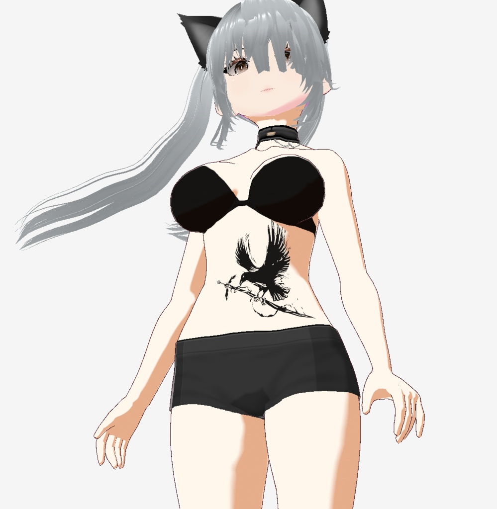 朧ガラスのタトゥー ーvrchat/vroidテクスチャ 高解像度png or ai(ベクター)