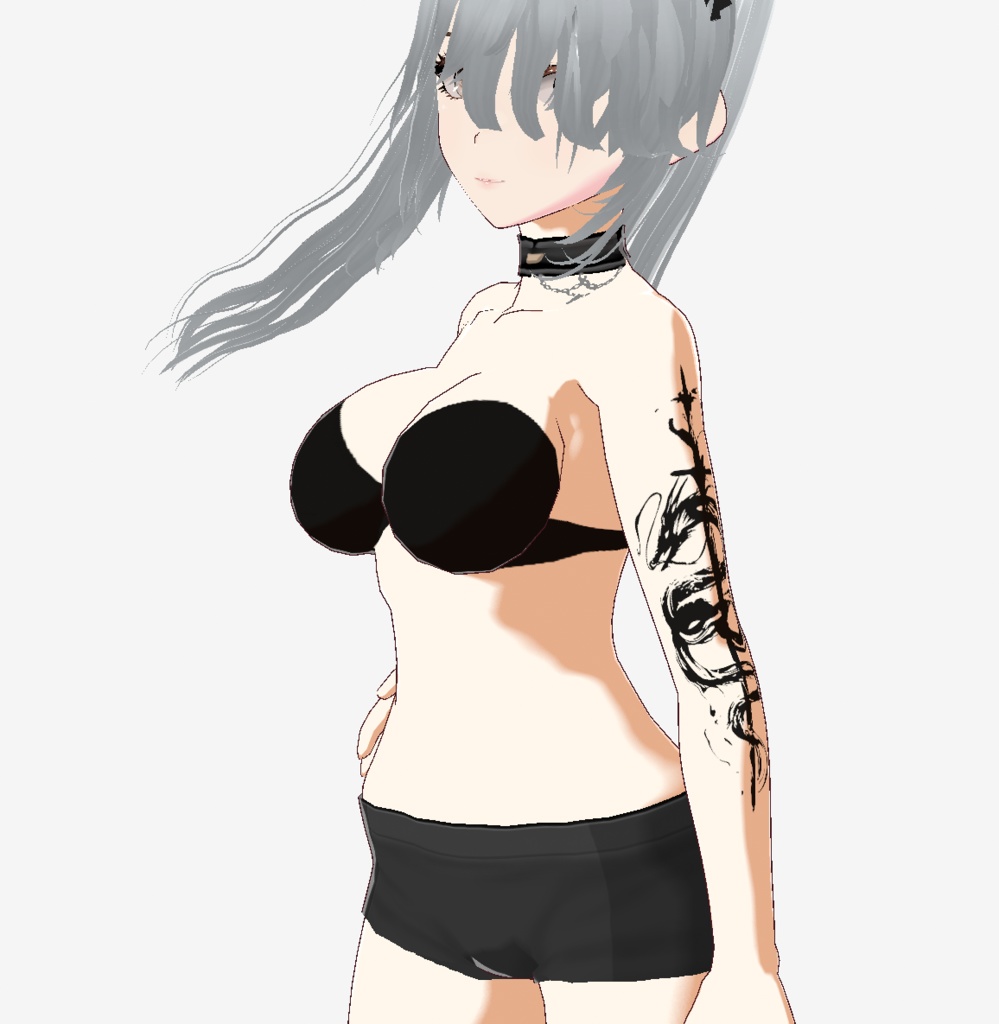 朧ドラゴンと剣のタトゥー - クールなvroid/vrchatデカール - 高解像度png or ai