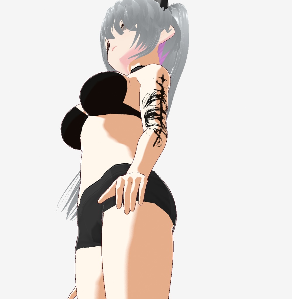 朧ドラゴンと剣のタトゥー - クールなvroid/vrchatデカール - 高解像度png or ai