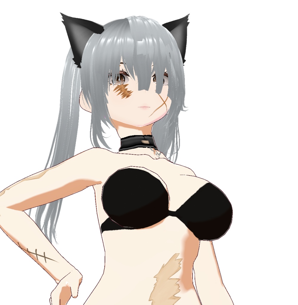 古傷跡PNG(背景透過)21セット vroidテクスチャ- 高解像度PNG