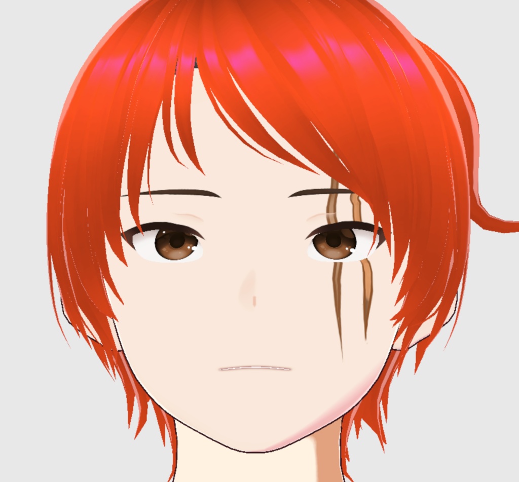 顔の古傷8種 - vroidフェイスペイントセットSet of 8 face paint scar textures