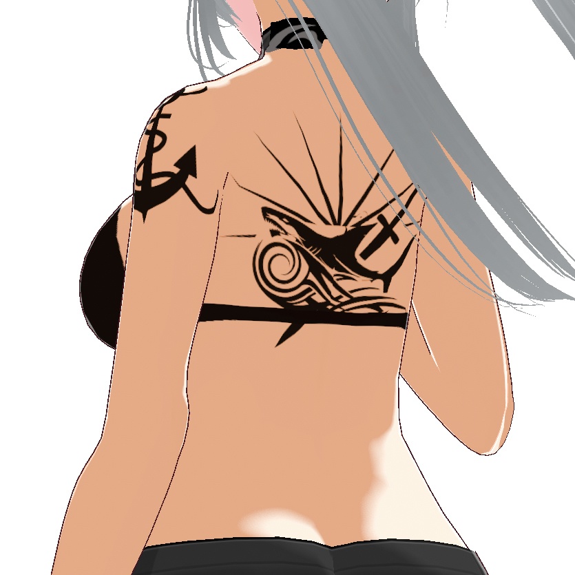 Voratus(ヴォラトゥス) ダークシャークのタトゥーデカールセット - Dark Sings