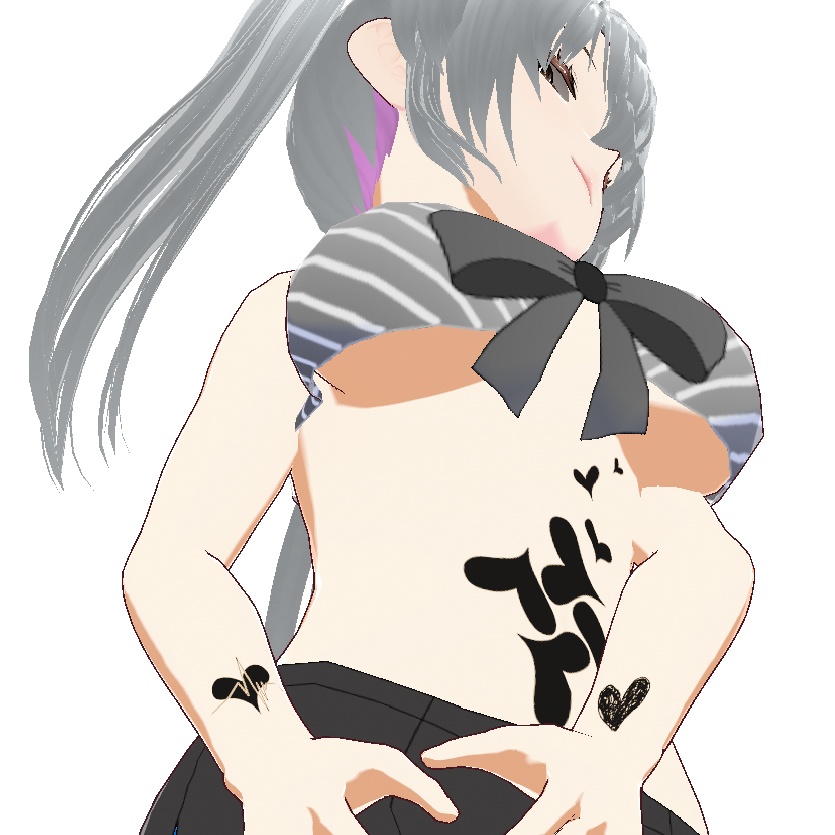 Amarella(アマレッラ)小さなハートのデカールセット - Dark Sings