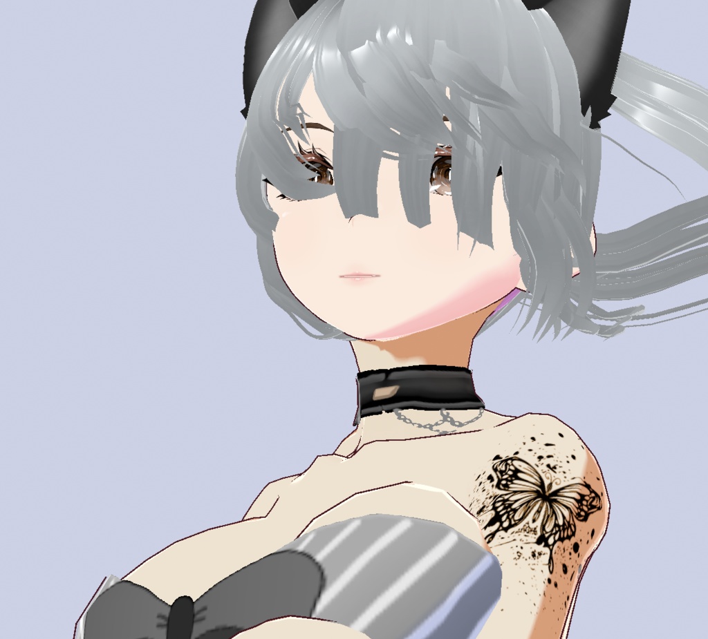 インク蝶々のタトゥー - vroidテクスチャと透過pngデザインセット