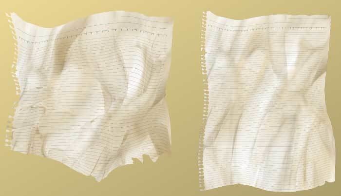 ボロボロの紙切れ・ノートの切れ端・12アイテム集 - ゲーム・trpg素材