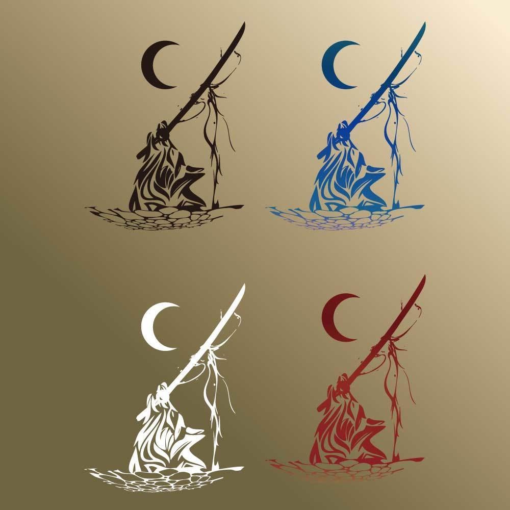 海狼の遠吠え - 不思議な海と和のタトゥー - vroidテクスチャ - 高解像度png or ai(ベクター)