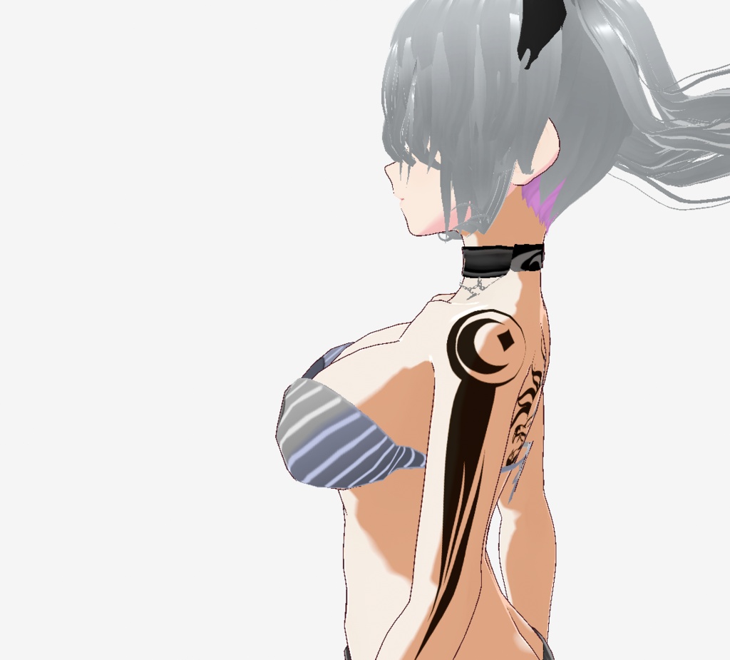 太陽と月の狼神 - スコールとハティのタトゥー - vroidテクスチャor高解像度png