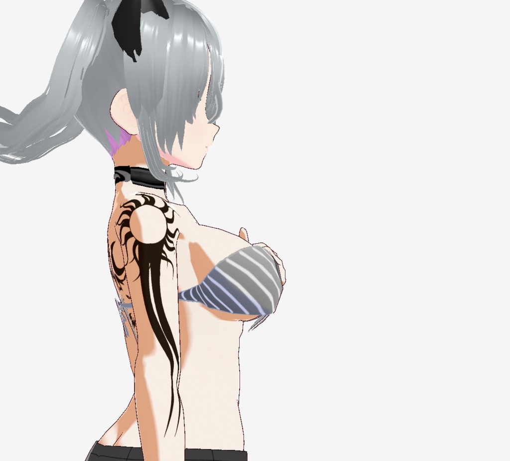 太陽と月の狼神 - スコールとハティのタトゥー - vroidテクスチャor高解像度png