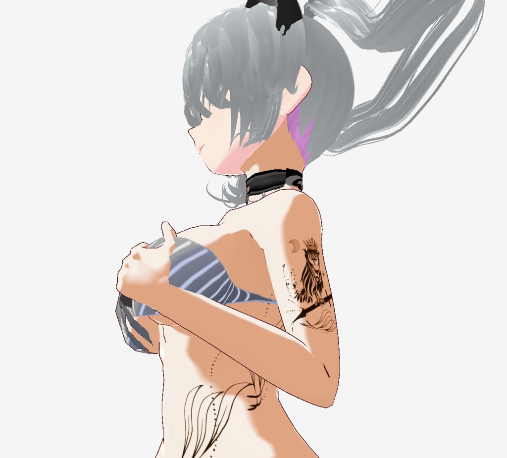 Morowl - 闇と死のフクロウ神タトゥー - vroidテクスチャ/高解像度png or ai(ベクター)