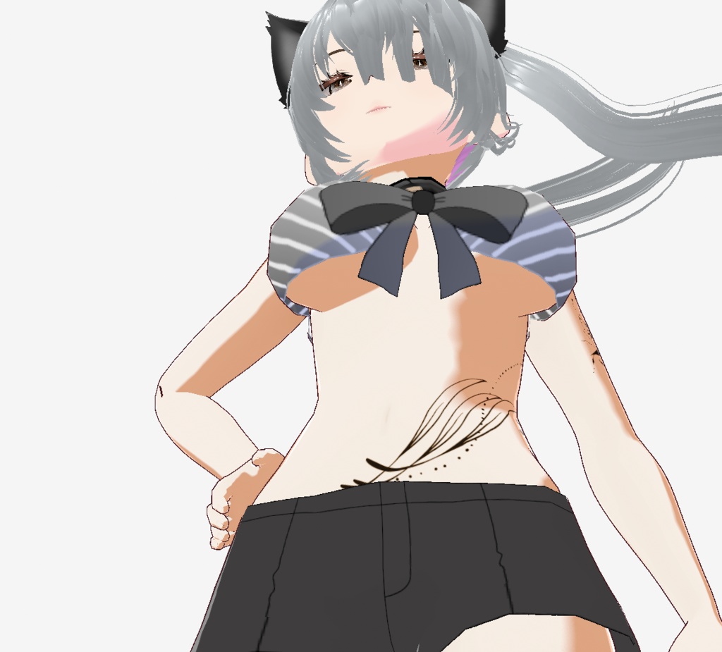 Morowl - 闇と死のフクロウ神タトゥー - vroidテクスチャ/高解像度png or ai(ベクター)