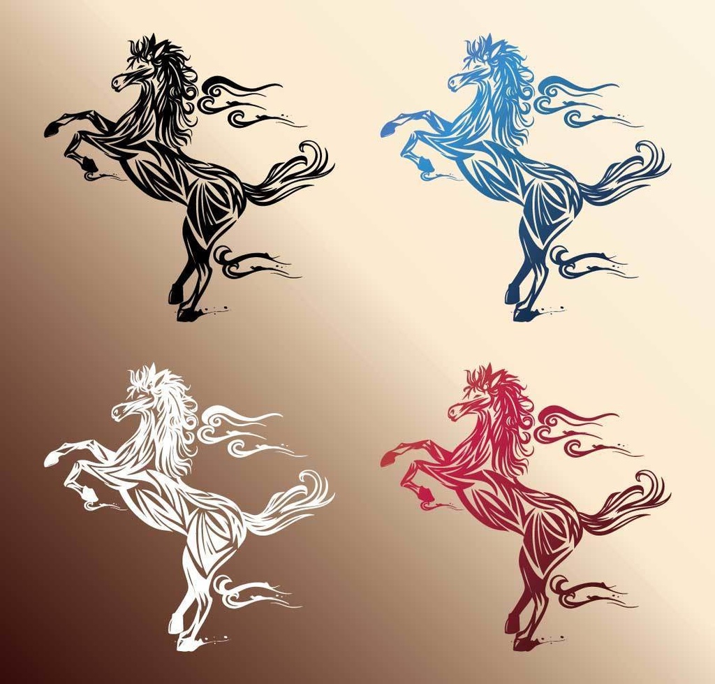 Veilbreaker(ヴェイルブレイカー) - Sleipnir馬のタトゥー - 高解像度pngとvroidテクスチャ