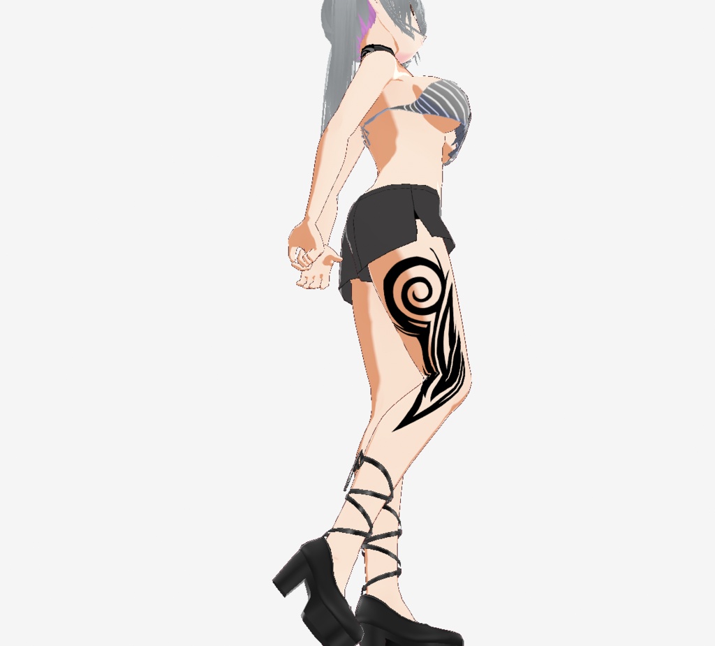 クールなトライバルタトゥー - 11種とvroidテクスチャ - 高解像度png or ai(ベクター)