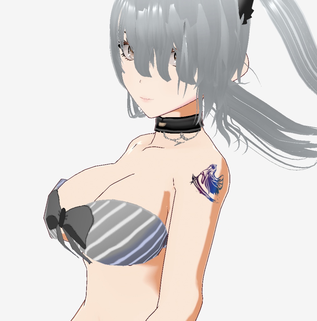 魂の収穫者 - クールな死神のタトゥー - vroidテクスチャ+高解像度png or ai(ベクター)