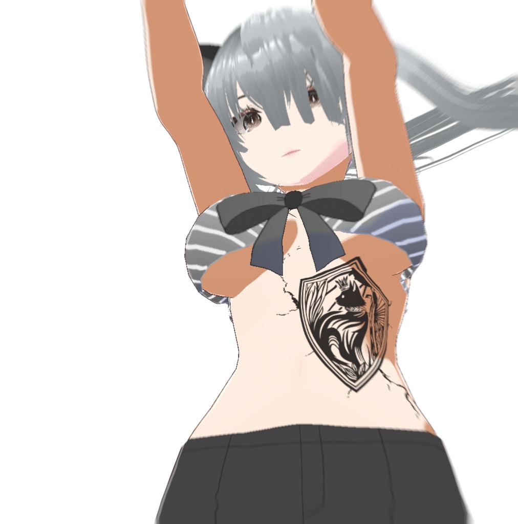 七彩の守り猫バステトエンブレム - vroidテクスチャ - 高解像度png or ai(ベクター)